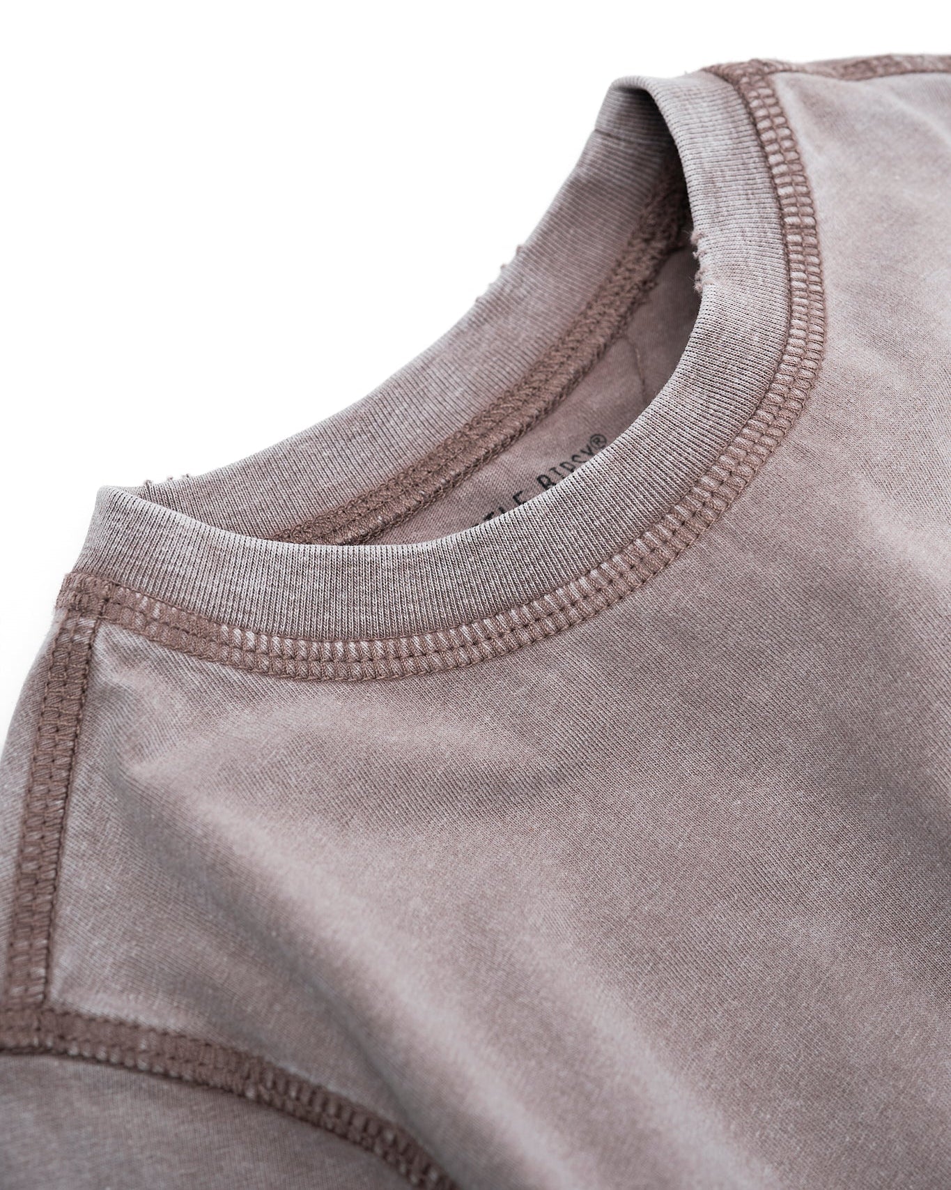 Mineral Wash Tee - Taupe - Image 11