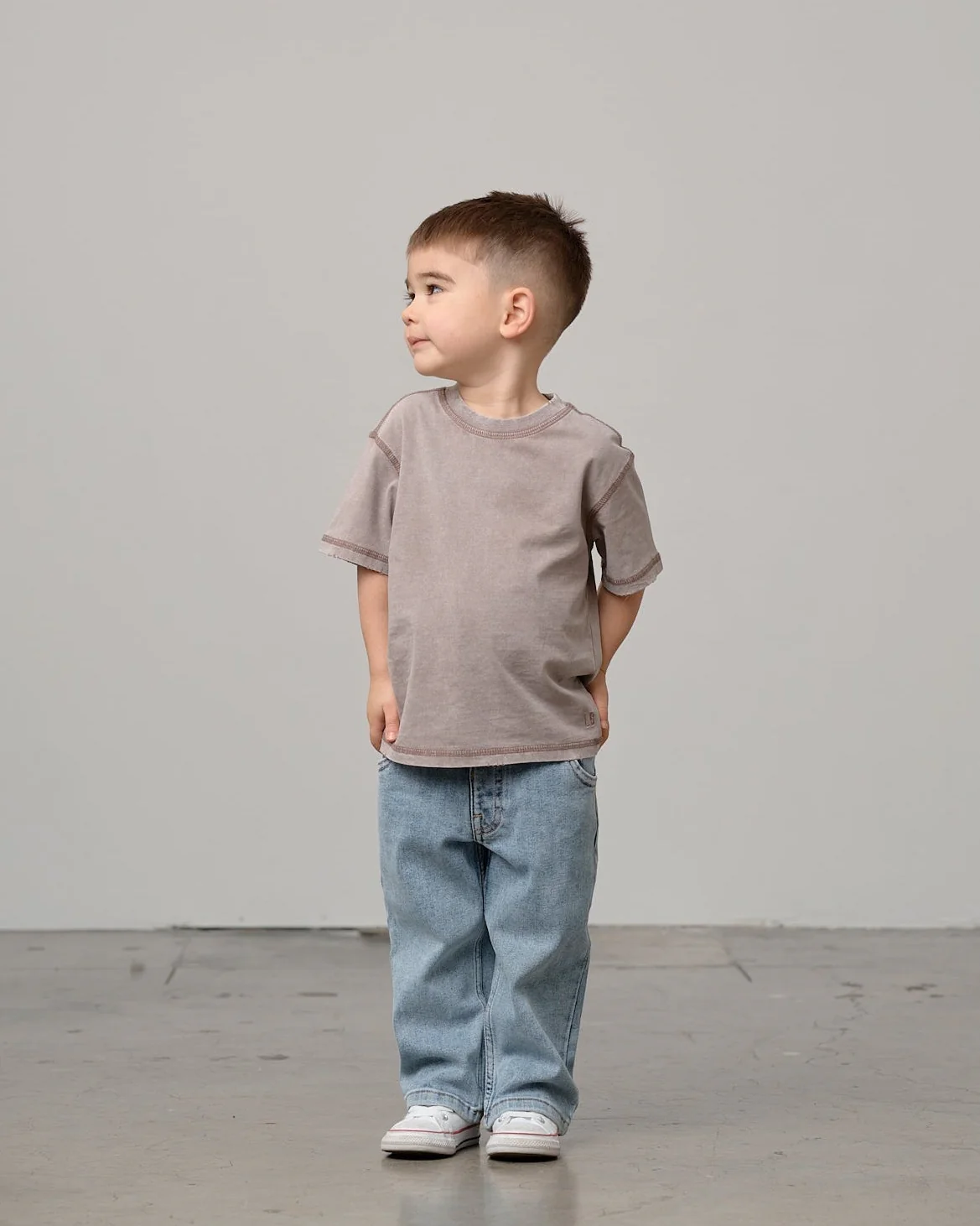 Mineral Wash Tee - Taupe - Image 3