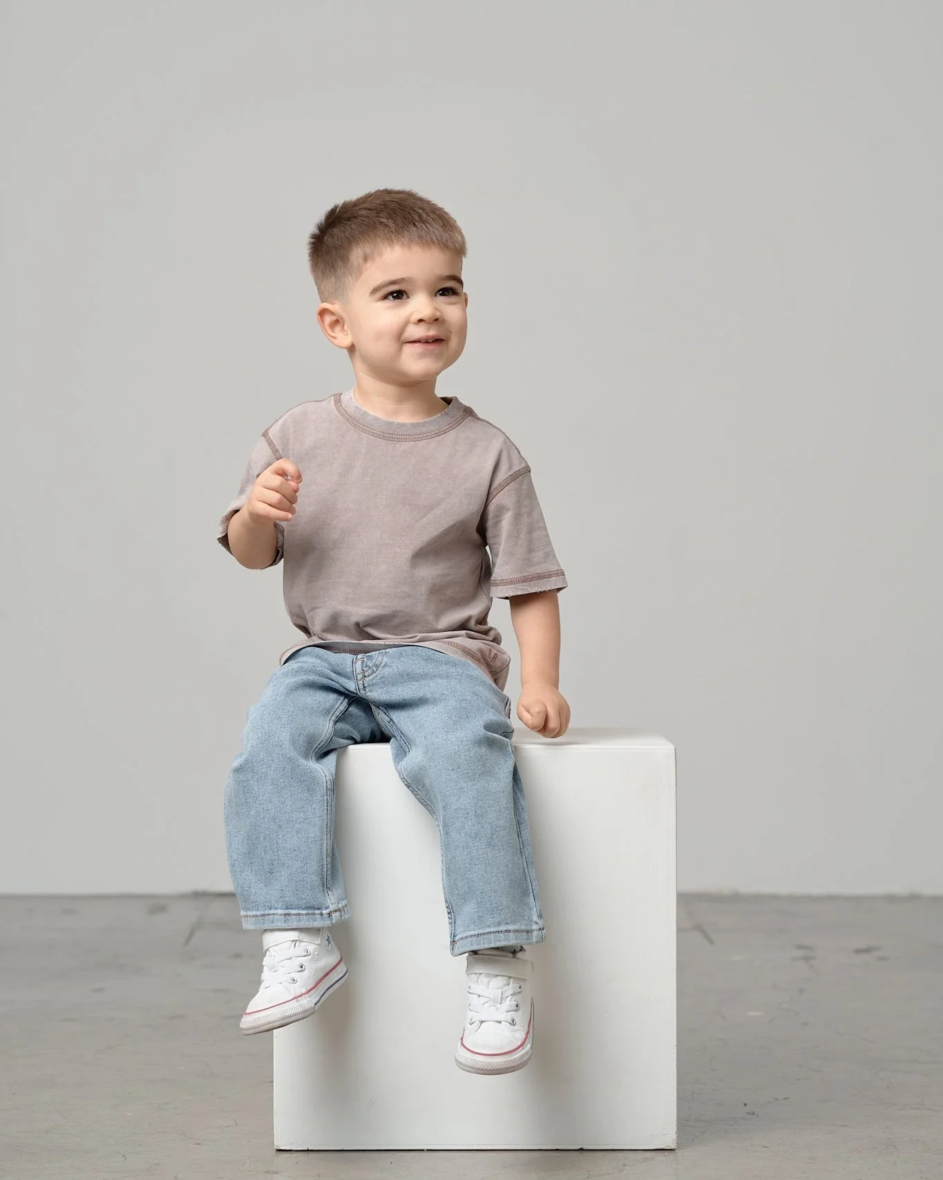 Mineral Wash Tee - Taupe - Image 7