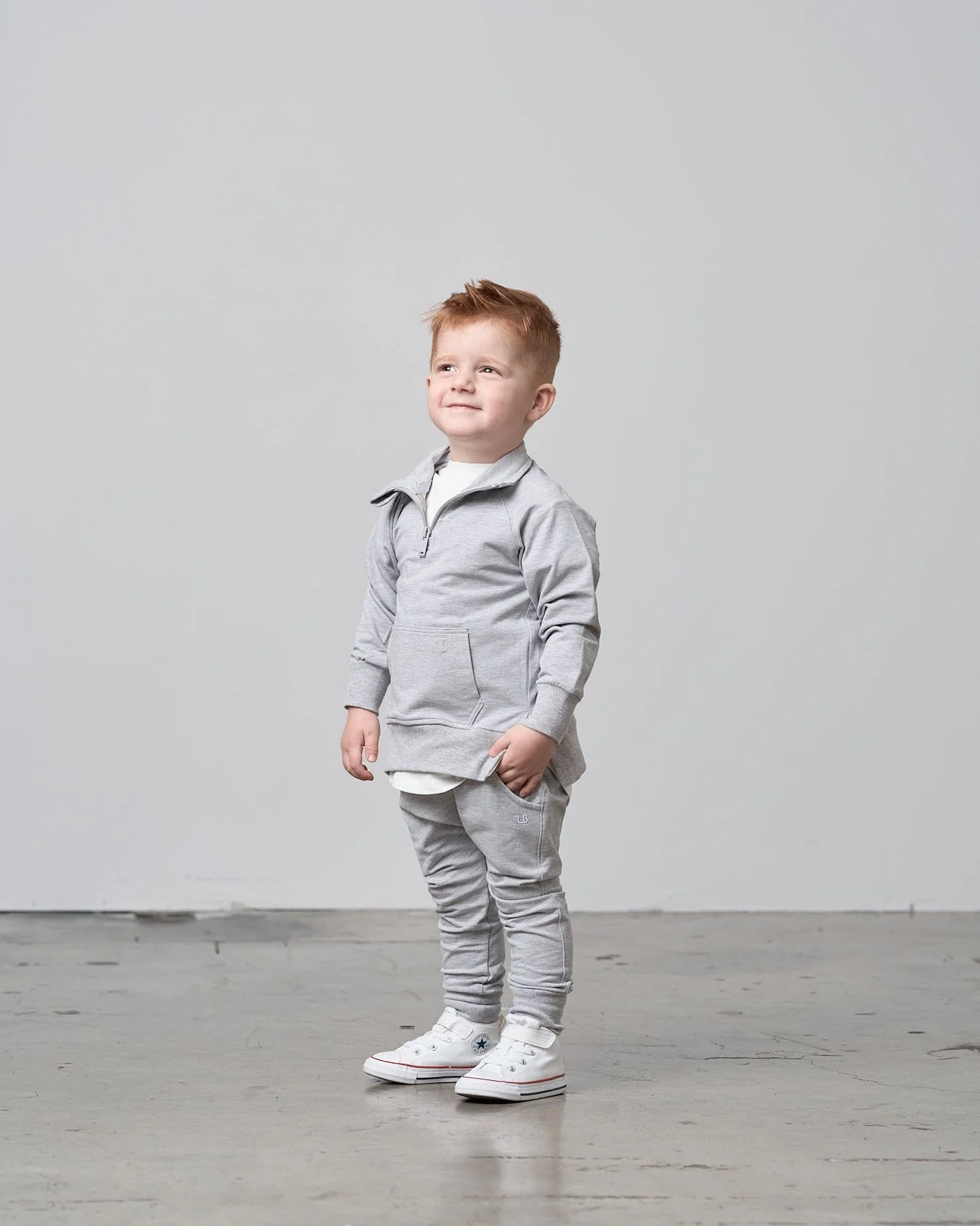 Quarter Zip Pullover - Grey - Image 3