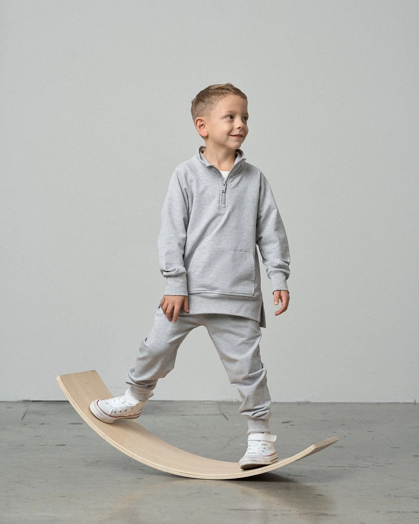 Quarter Zip Pullover - Grey - Image 5