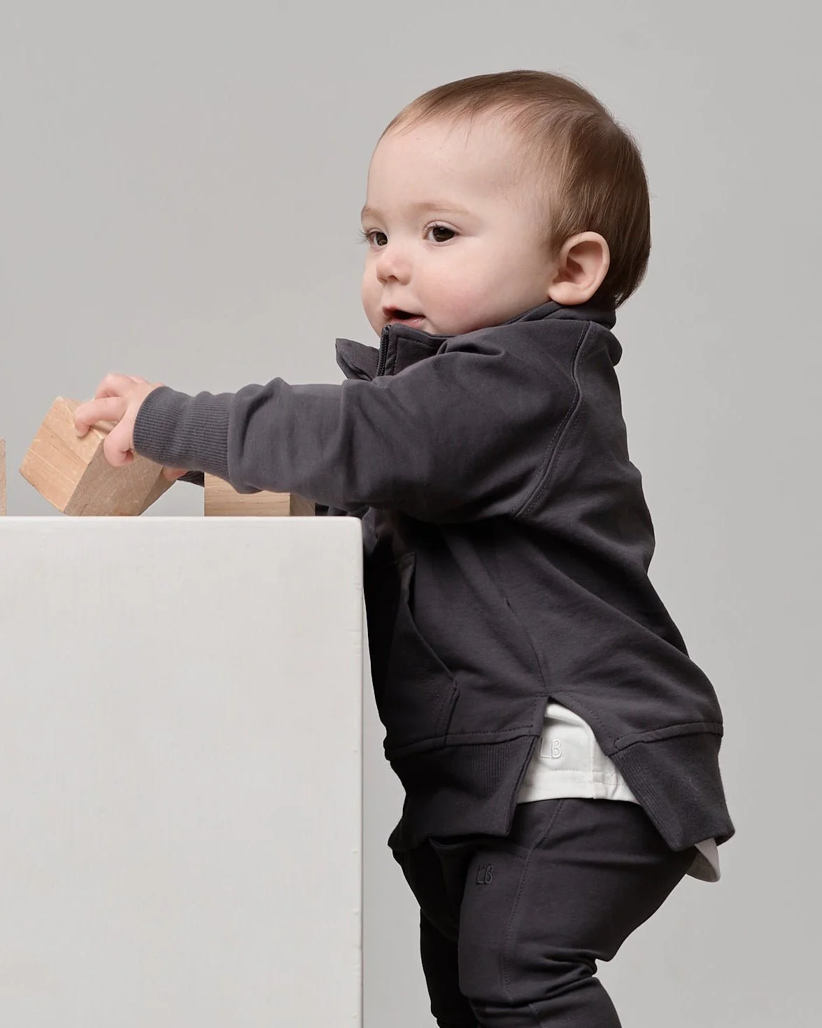 Quarter Zip Pullover - Iron - Image 2