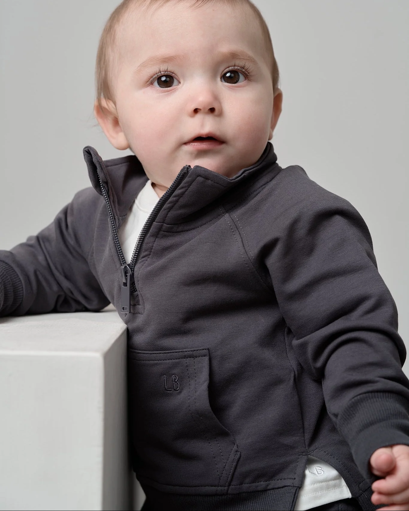 Quarter Zip Pullover - Iron - Image 3