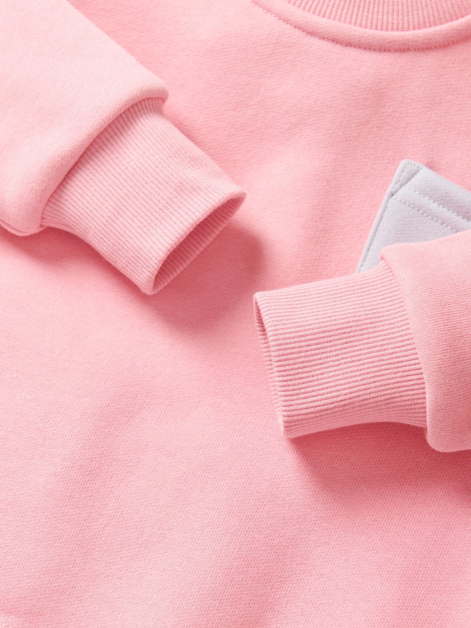 Raw Edge Elevated Crewneck - Rose - Image 11