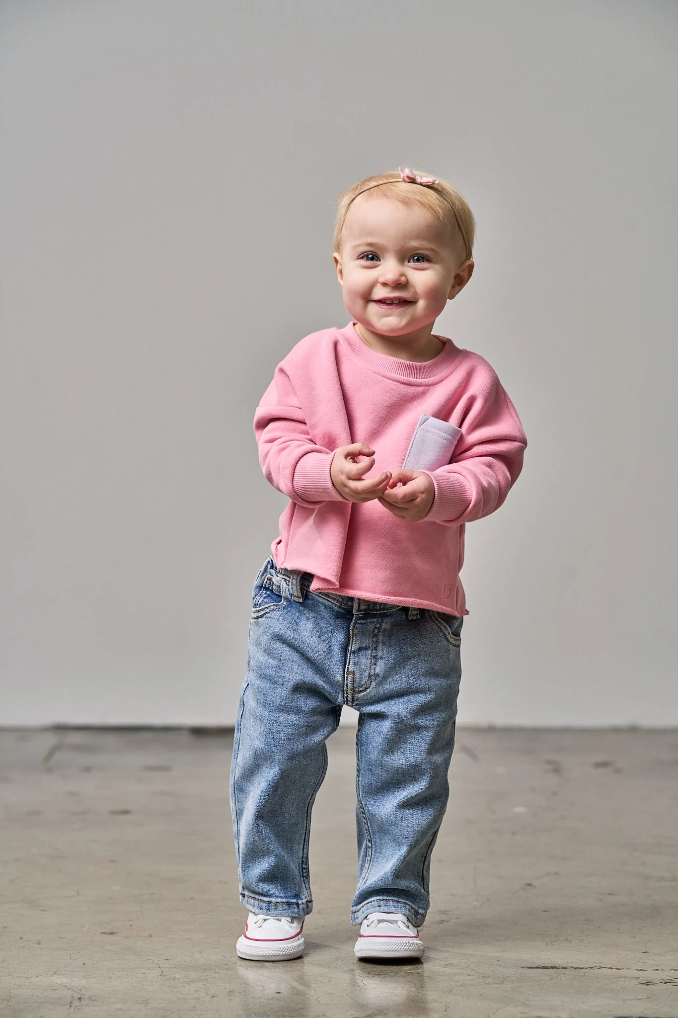 Raw Edge Elevated Crewneck - Rose - Image 8