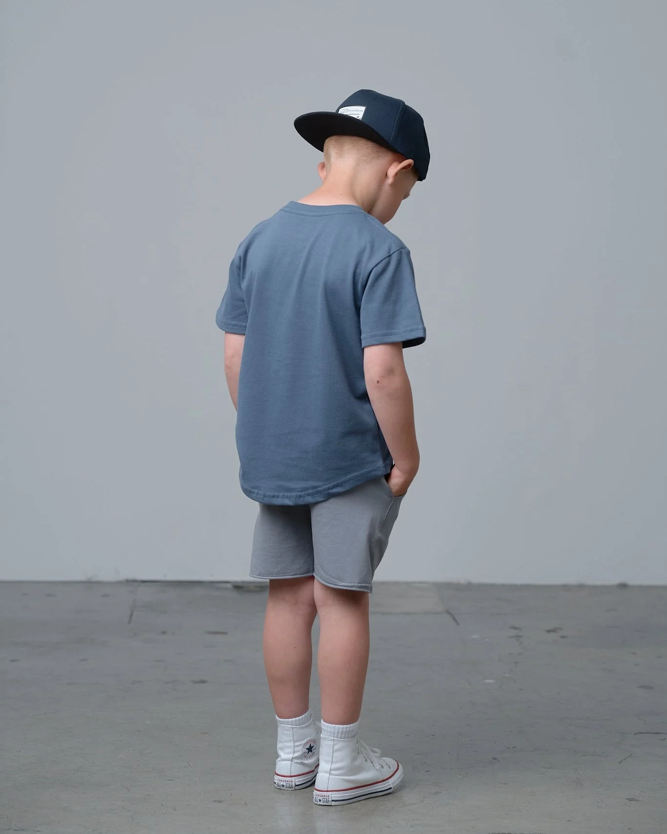 Swoop Elevated Tee - Worn Indigo - Image 6