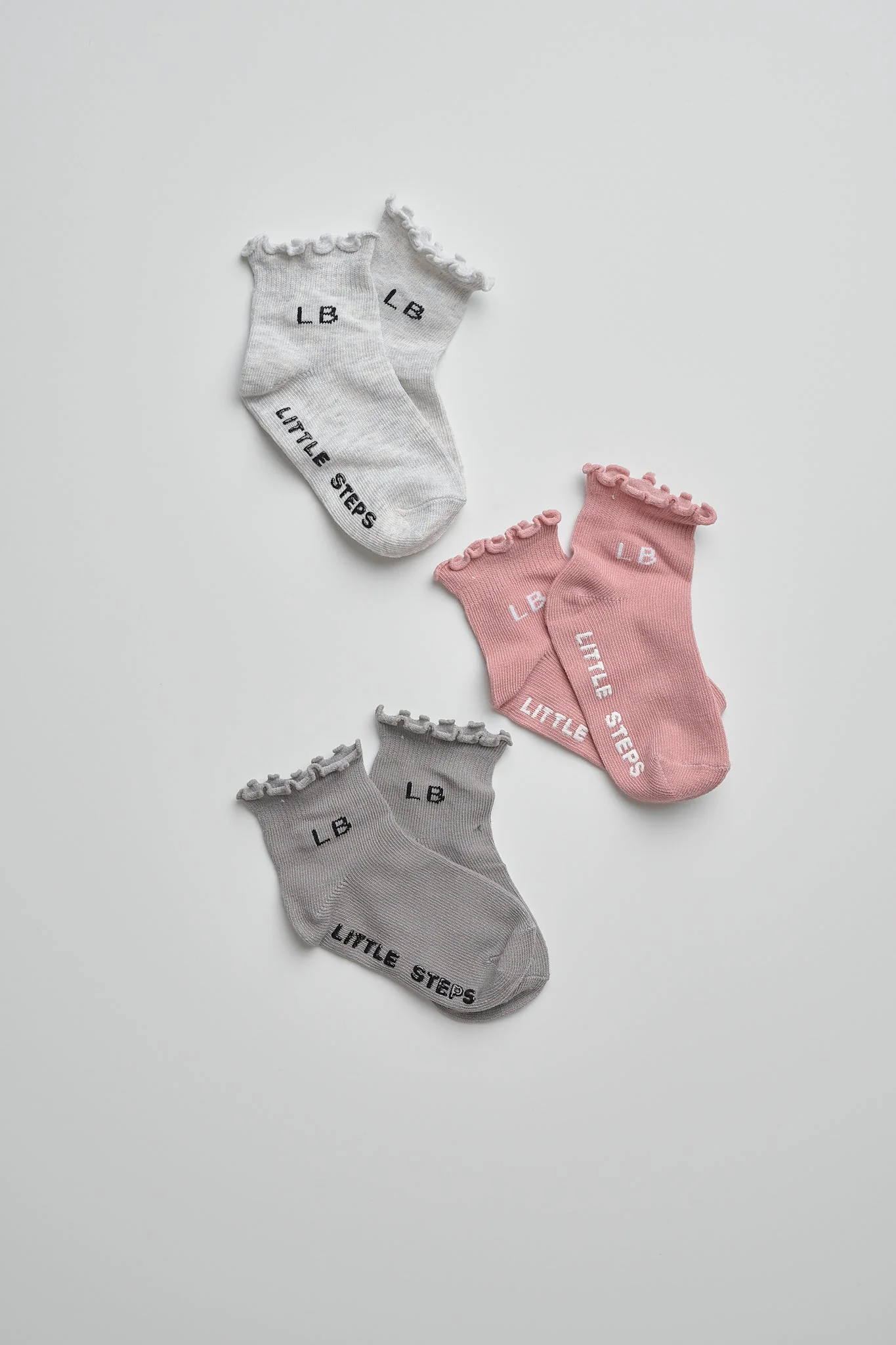 Ruffle Sock 3-Pack - Dusty Rosewood - Image 3