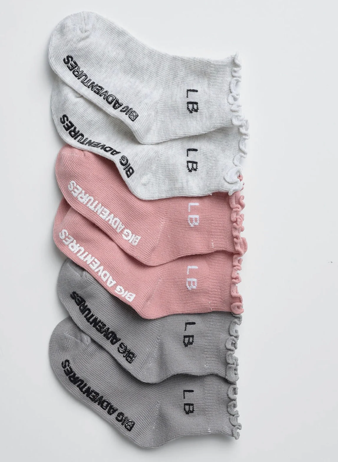 Ruffle Sock 3-Pack - Dusty Rosewood - Image 4