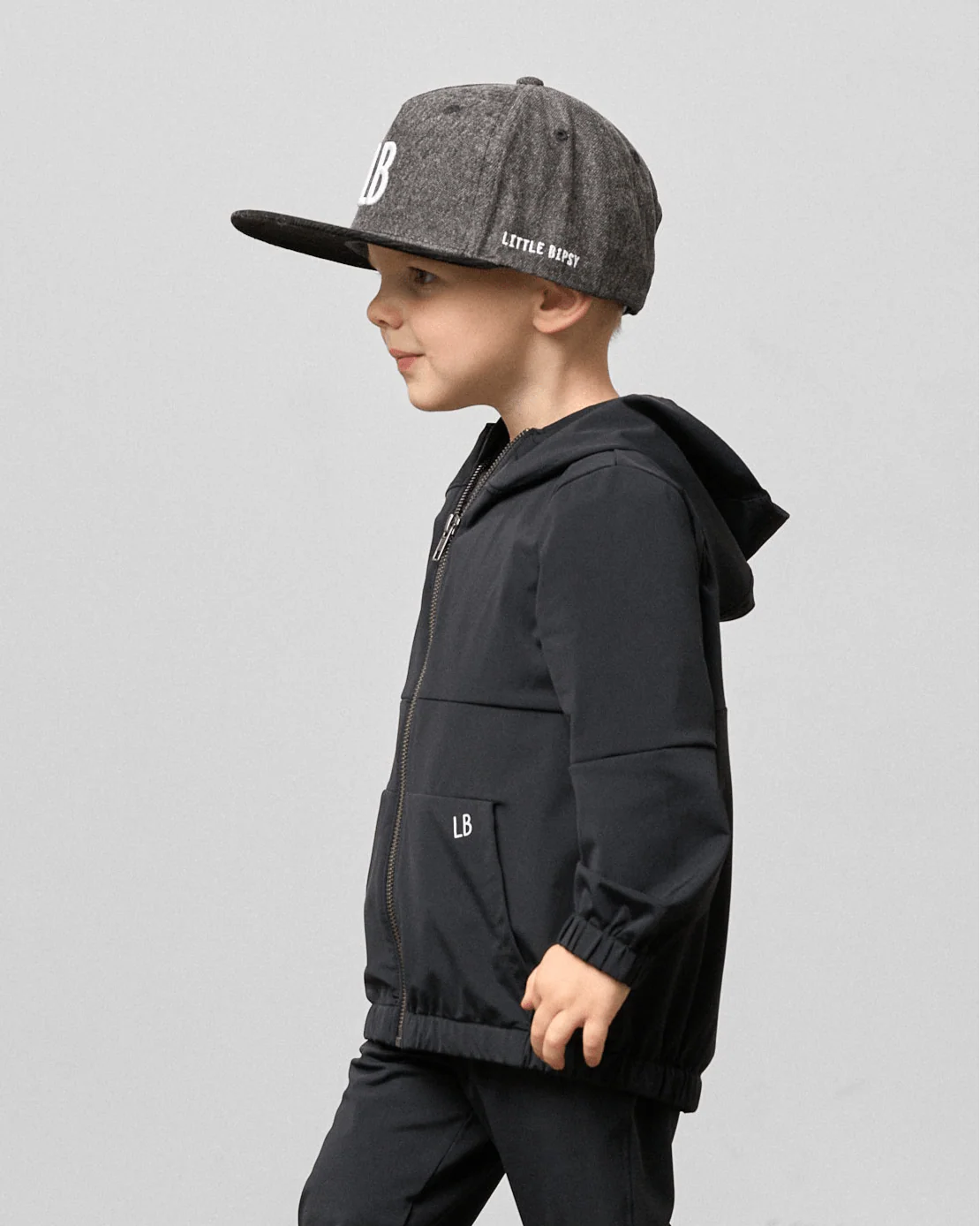 Snapback Hat - Dark Grey - Image 3
