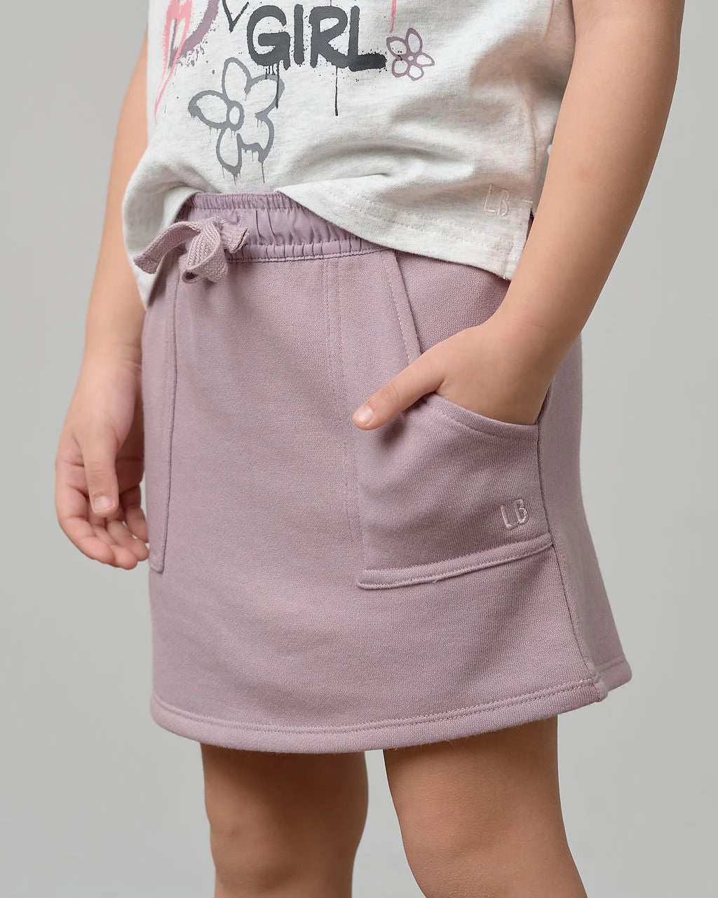 Stitch Pocket Skort - Dusty Purple - Image 4