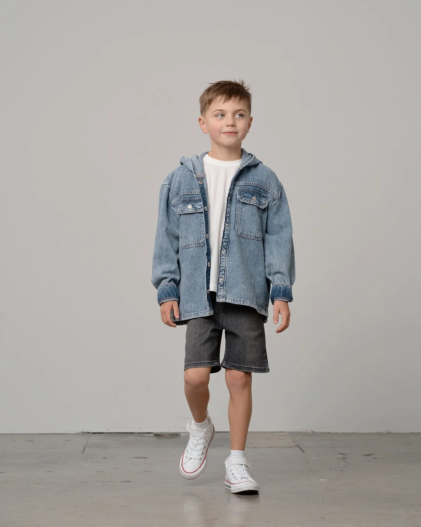 Straight Denim Short - Black Wash - Image 6