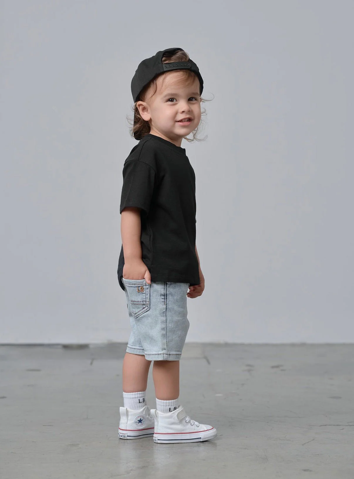 Straight Denim Short - Light Wash - Image 6