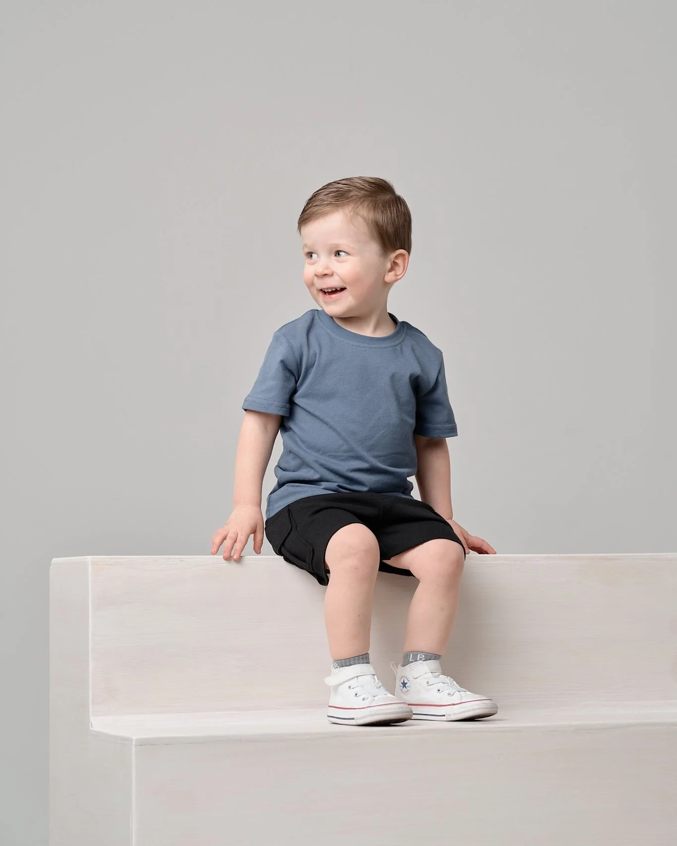 Swoop Elevated Tee - Worn Indigo - Image 8