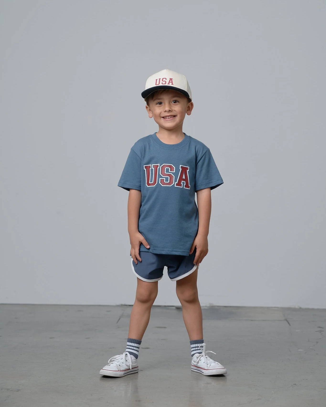 USA Elevated Tee - Worn Indigo - Image 3