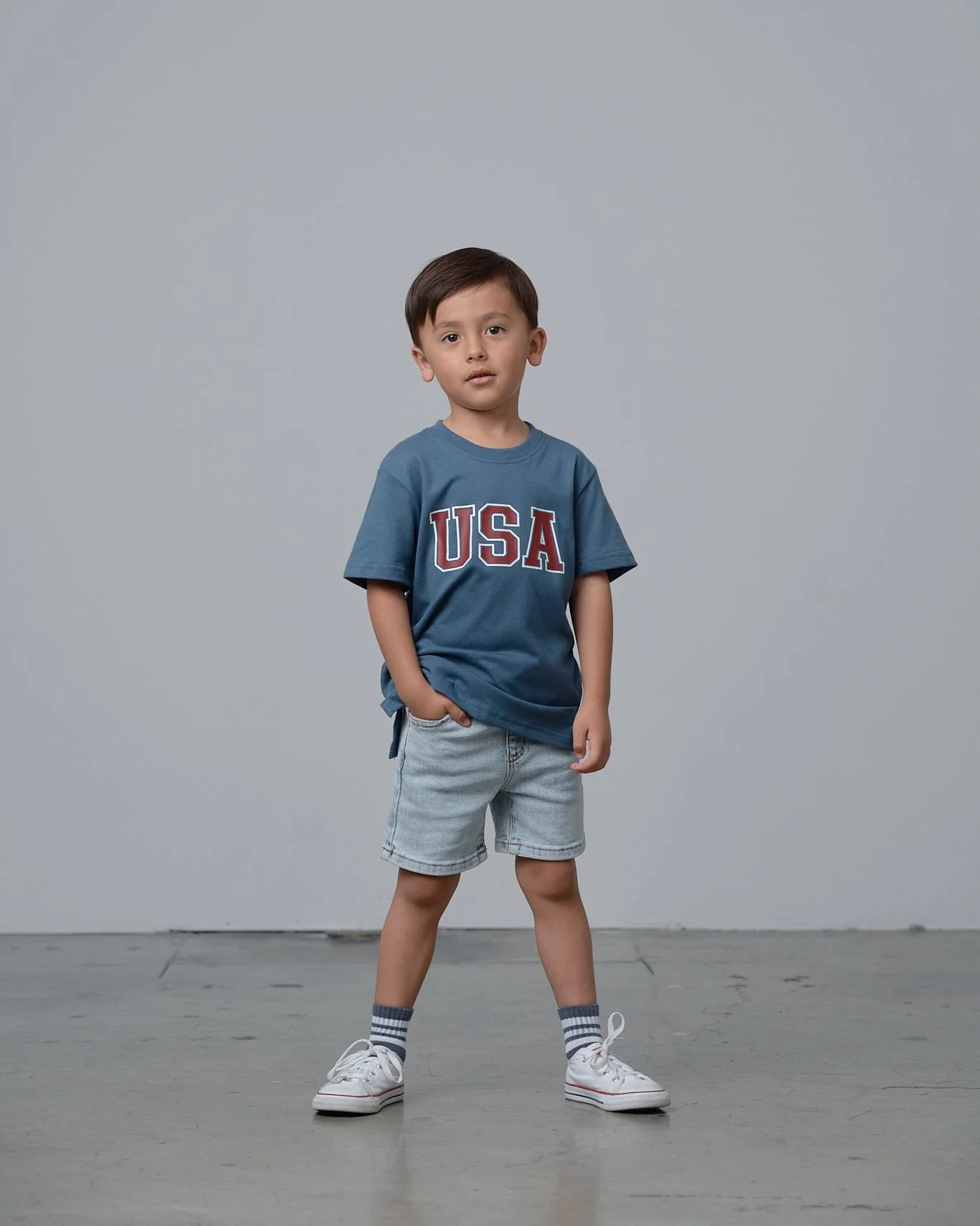 USA Elevated Tee - Worn Indigo - Image 5