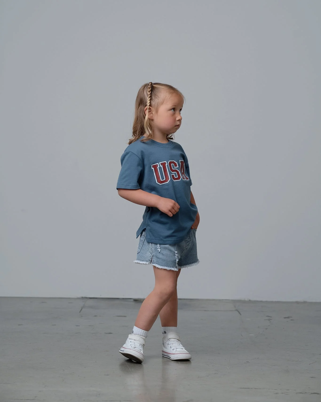 USA Elevated Tee - Worn Indigo - Image 6